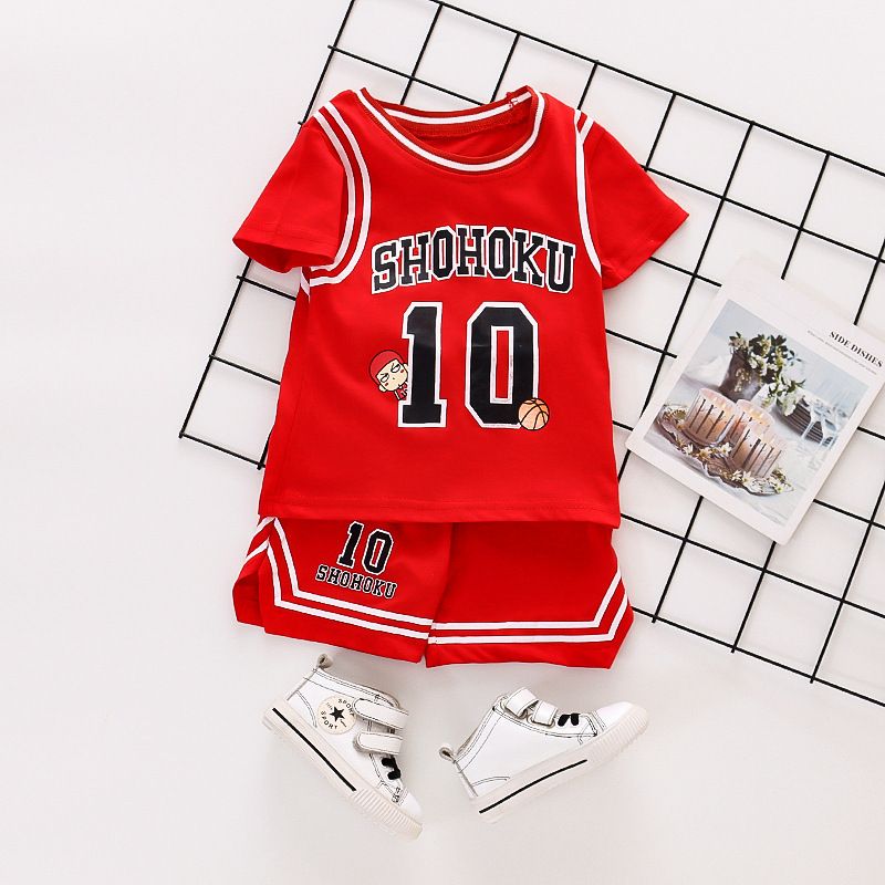 Abbigliamento sportivo per bambini, set sportivo a maniche corte da basket per bambole, versione coreana carina_voghion.com