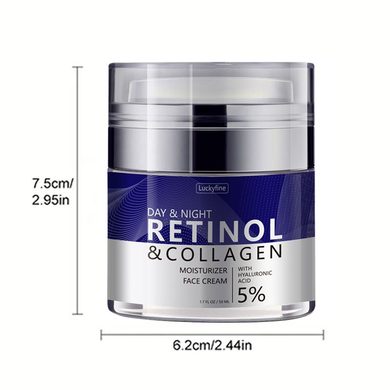 Retinol Anti Wrinkle Firming Collagen Press Bottle Face Cream And Moisturizing_voghion.com