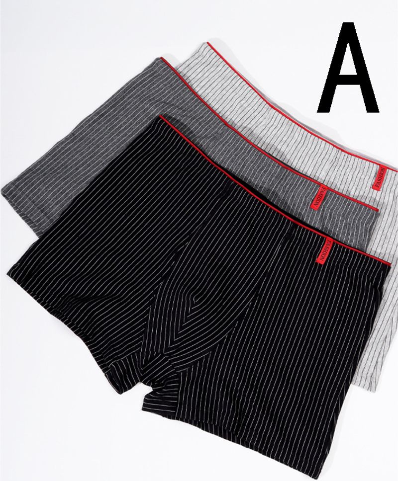 3pac Boxershorts, große Größe, nahtlose Baumwollfeile, Herren-Boxershorts, Sommer, dünner Schnitt_voghion.com