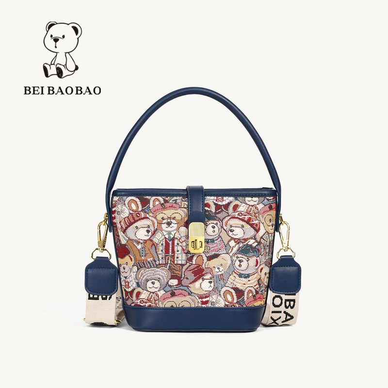 Large Capacity Bucket Bag Niche Design Handbag Versatile Women's Bag Single Shoulder Messenger Bag_voghion.com
