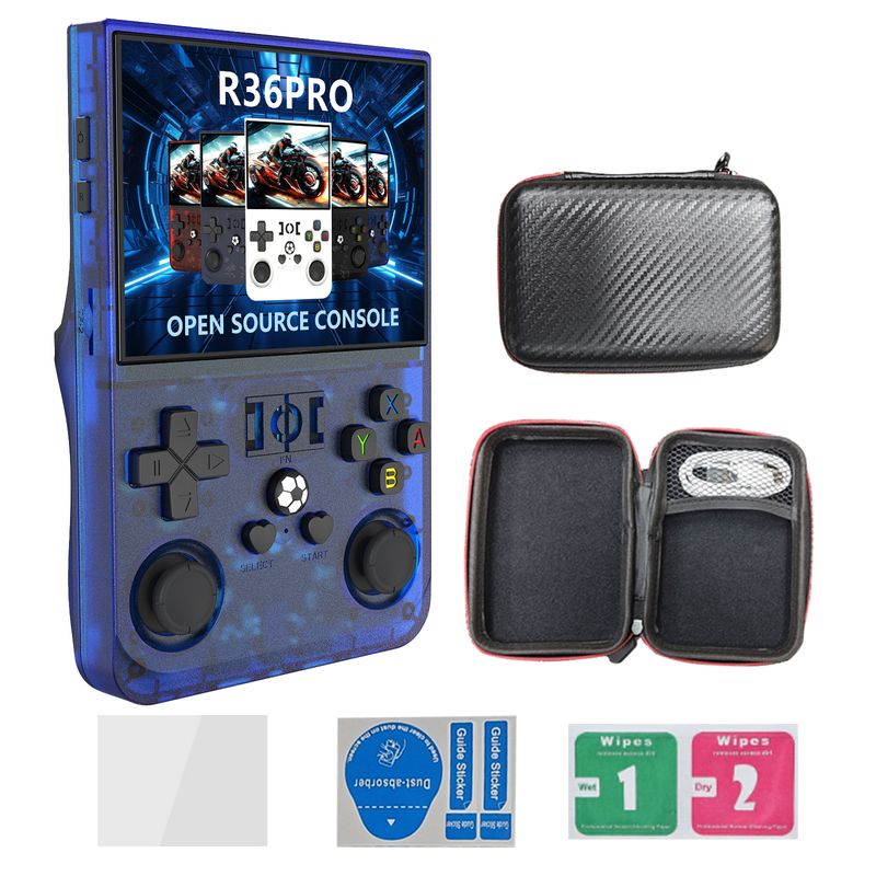Video Game Consoles New R36PRO Open Source Handheld Game Console GBA Arcade Classic FC Portable PSP Handheld Touch Screen_voghion.com