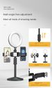 Mobile Desktop Live Streaming Light - 360° Rotatable, 3-Color Soft Light, USB Powered, Perfect for Beauty Broadcasting & Video Shooting_voghion.com