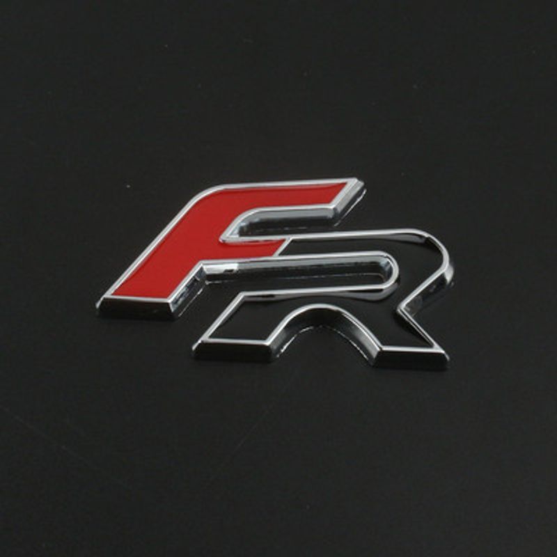Logo metalic SEAT FR cu personalitate auto, modificare autocolant auto, autocolant caroserie spate modernizată, etichetă scut, grilă_voghion.com