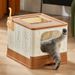 Fully Semi-Enclosed Toilet Top Entry Extra Large Cat Drawer Odor-Proof Litter Box_voghion.com