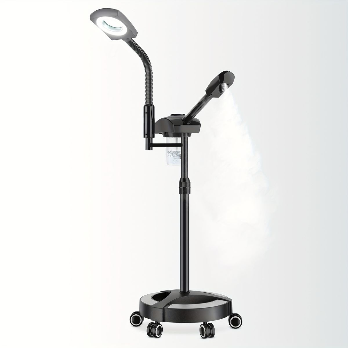 Professional 2 In 1 With 5X Magnifying Lamp Spa, Beauty Salon Home Use, 2-in-1 Esthetician On Wheels Hot Mist, Ionic_voghion.com