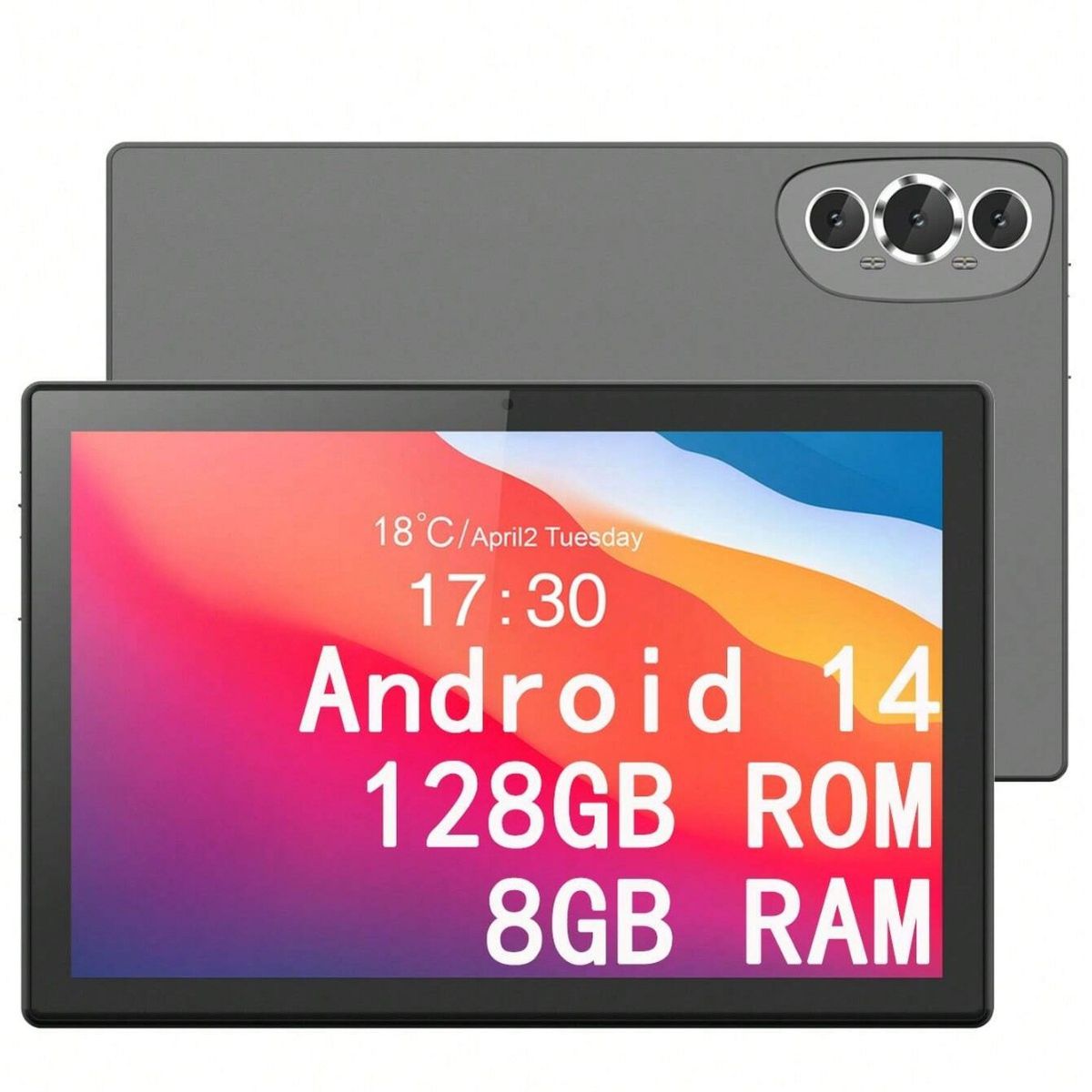 Tablety Nowy tablet komputerowy Android 10,1 cala do nauki i biura 2 w 1 4G połączenia 4+64_voghion.com