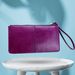 Kjiuyou Simple Women Hand-held Wallet Wide Applications Fadeless Pure Color Coin Purse for Daily Life_voghion.com