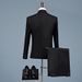 CT 2025 Neue Herren Business Professional Abendgarderobe Koreanischer Stil Slim Fit Dreiteiliges Set Bräutigam Hochzeitsanzug_voghion.com