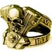 Anello da motociclista con teschio e motore punk di Ghost Rider_voghion.com