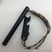 12.7*127mm Outdoor Flint Magnesium Rod Fire Starter Survival Scraper With 7 Heart Paracord Or Reflective Cord_voghion.com