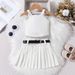 Summer children's solid color suspender wrap vest pleated short skirt belt trendy girl set_voghion.com
