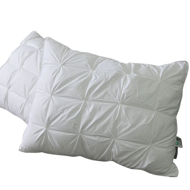 Almohada de hotel Twist Wave: almohada de microfibra ultrasuave y discreta para adultos (50 x 66 cm, blanca, transpirable, ligera, 0,5-0,9 kg)_voghion.com