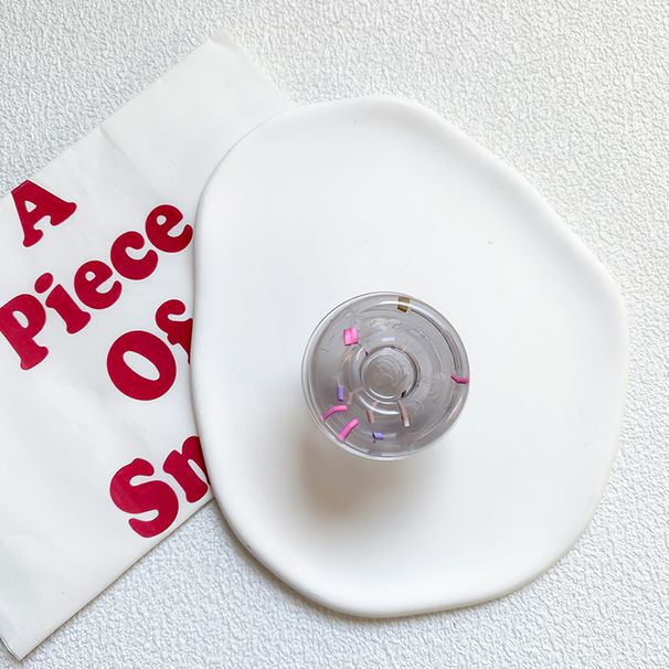 Transparent Mobile Phone Airbag Bracket, Solid Color Donut Adhesive, Stable Desktop, Lazy Person Watching Chasing_voghion.com