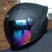 CoolRide Pro Motorcycle Helmet For Men & Women - Dual Visor ABS 3/4 Helmet With 3C Certification - Lightweight & Ventilated For All Seasons_voghion.com
