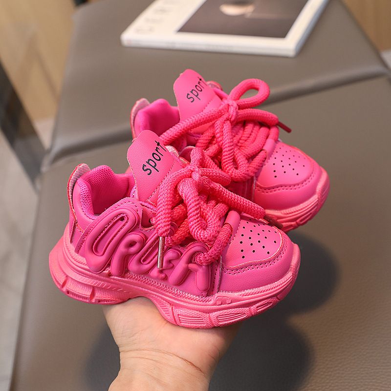 Mother & Kids Sports Shoes Children's Letter Fashion Trend Student Shoes_voghion.com