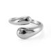 Titanium Steel Cross Ring - Simple & Retro Design (Irregular Shape, Smooth Finish, Fashionable Statement Jewelry)_voghion.com