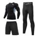 Men's Fitness Clothing Slim Fit Training High Elasticity Quick-Dry Basketball Running Sports Set Breathable Base Layer_voghion.com