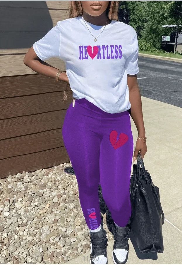 Vêtements pour femmes grande taille grosse femme printemps/été vêtements pour femmes Station indépendante imprimé personnalité décontracté ensemble deux pièces_voghion.com