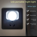 Mini camera da letto comodino dormitorio USB risparmio energetico banca notturna luce di emergenza interruzione di corrente protezione degli occhi plug-in_voghion.com