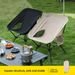 Faltbarer Outdoor-Camping-Picknick-Rückenlehne, selbstfahrender BBQ-Tragbarer High-Low-Freizeitstuhl mit doppeltem Verwendungszweck_voghion.com