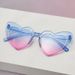 2025 New Oblique Love Sunglasses Women's Sunscreen Sunglasses Women's Fashion UV Protection Glasses_voghion.com