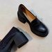 Schaffell-Version ~ Lan Cabinet Dicke Sohle Chunky Heel Loafers für Frauen, Petite Höhe erhöhen Slip-On Simple_voghion.com