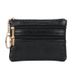 Wholesale coin purse women's short leather texture small wallet multi-function driver's license card bag soft leather key bag zipper bag_voghion.com