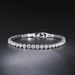 Trendy Round Zircon Bracelet Single Row Full Diamond Tennis Chain Hip Hop Jewelry_voghion.com