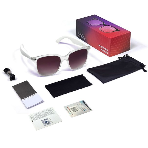 MZT GY500 AI Translator Bluetooth Glasses - Real-Time Translation In 100+ Languages, Music, Calls, Anti-Blue Light & UV Protection_voghion.com