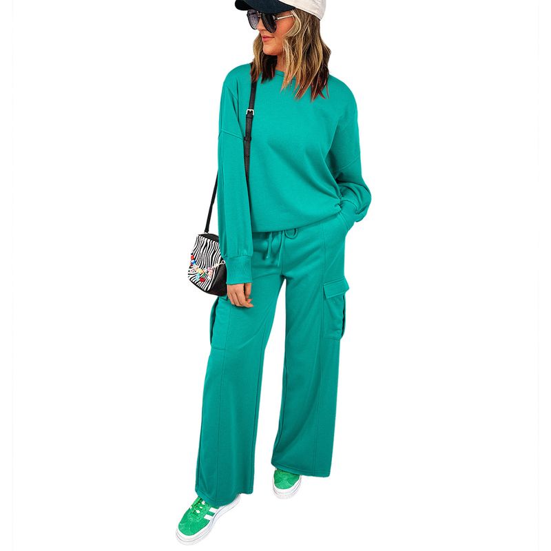 Ensemble deux pièces pour femme, sweat à capuche et pantalon long, décontracté et ample, à manches longues, Shiying_voghion.com