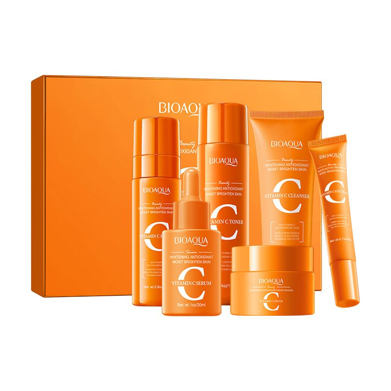 Full English BIOAOUA Vitamin C Whitening Antioxidant Moisturizing Skincare Gift Set_voghion.com