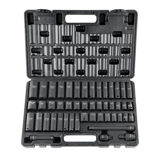 Jo Set Set 5 pezzi Barra di estensione metrica e bussola (8-22 mm) 6 16 Punti SAE Universali 48 3 Bussola 8 Azionamento a percussione 4 -3 Cr-V_voghion.com