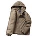 Herren-Baumwolljacke mit Fleecefutter und Kapuze – warmer Winter-Arbeitsmantel mit Sherpa-Futter, Reißverschluss, lässige Oberbekleidung für den urbanen Stil_voghion.com