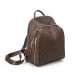 Designer Bag Free Shipping Geometric Pattern Backpack With Adjustable Straps And Zipper Pockets_voghion.com