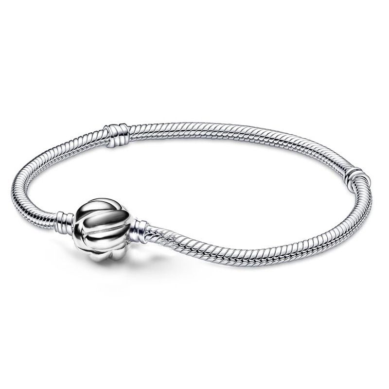 Charm Bracelets Moments Halo Chain Clasp Snake Bone Chain Bracelet Snake Bone Chain Classic New Hot Selling Bracelet Basic Chain_voghion.com