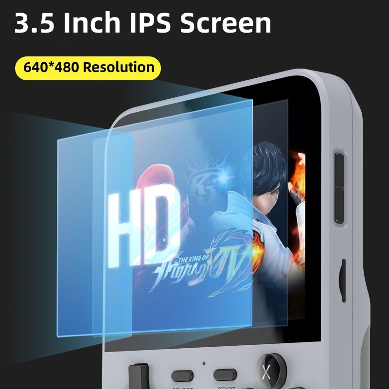 D007 Plus/X6 3,5 inch IPS-scherm Handheld spelers Dual Joystick 10000+ Retro-apparaten Draagbare gameconsoles_voghion.com