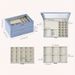1pc CASEGRACE Large 26.42cm Transparent Flip-Top Jewelry Organizer Box - Double Drawer Leather Storage_voghion.com