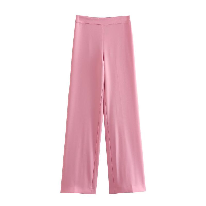 Ensemble veste et pantalon ample taille haute pour femme_voghion.com