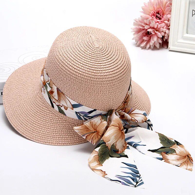 New Arrivals Beach for women summer Bohemian protection bowkont visor sun sombrero Big eaves straw woven fisherman hat_voghion.com