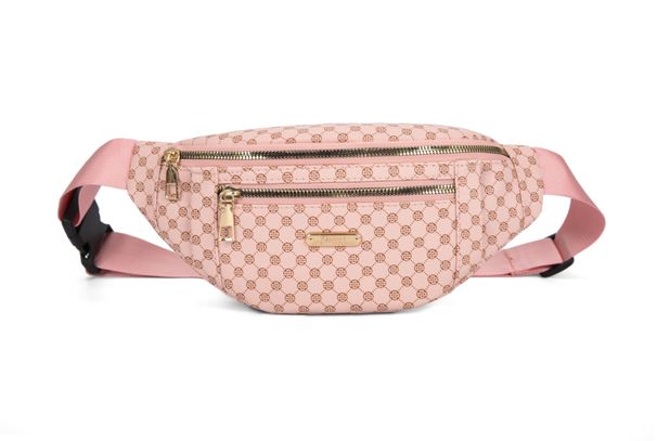 Τσάντα στήθους μέσης με στάμπα μόδας, γυναικεία τσάντα ώμου με στάμπα, για υπαίθριες δραστηριότητες, αθλητικές δραστηριότητες, τσάντα χιαστί μονού ώμου, πολυλειτουργική γυναικεία τσάντα_voghion.com