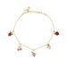 Trendy INS Colorful Cherry Peach Tropical Fruit Anklet For Women_voghion.com