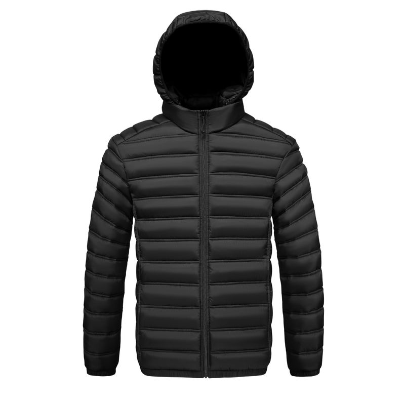 Giacca con cappuccio foderata in pile da uomo, con collo alto, leggera e calda, invernale, per casual e attività all'aperto (cachi, oliva, cammello, grigio, blu)_voghion.com