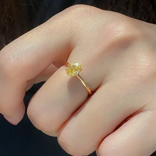 GRA 1-3CT Sterling Sier Engagement Oval Cut Solitaire Cubic Zirconia Wedding Promise Rings for Women Fine Jewelry_voghion.com