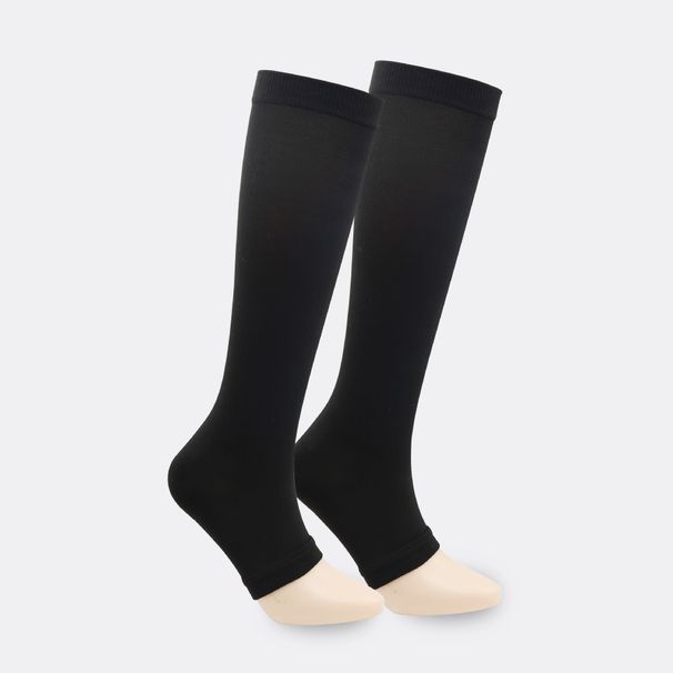 Calzini a compressione elastici con punta aperta, per uomo e donna, alla moda, neri e bianchi, per sport all'aria aperta, 2025e_voghion.com