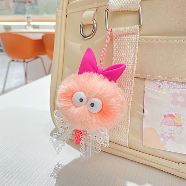 Neue Ankunft Bunte Kleine Monster Plüsch Puppe Anhänger Nette Schleife Cartoon Puppe Eis Keychain Anhänger_voghion.com