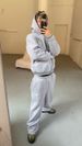 SUVENE Track Suits Street Fashion Hip-hop Zip Loose Solid Color Sports Set_voghion.com