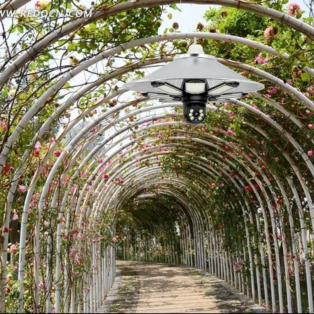 2-In-1 Light & Security Camera - Wireless Monitoring With HD Night Vision (Motion Detection 2-Way Audio Easy Installation Remote Access Via App)_voghion.com