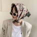 Cotton linen square women's spring autumn small silk Korean version headscarf, summer thin and versatile triangular_voghion.com