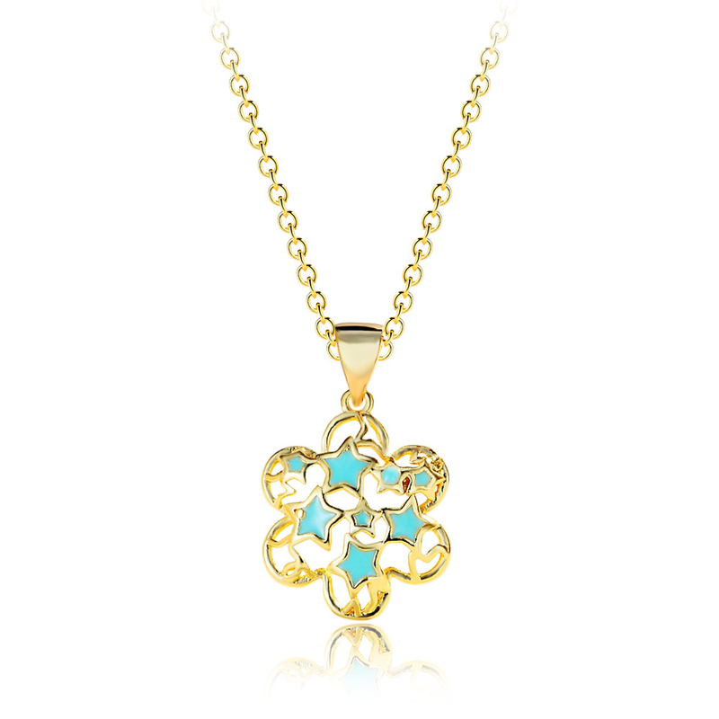 Collana con pendente a forma di fiore in argento Sterling VENUS per le donne, regalo per feste, anniversari, gioielli di moda per matrimoni_voghion.com