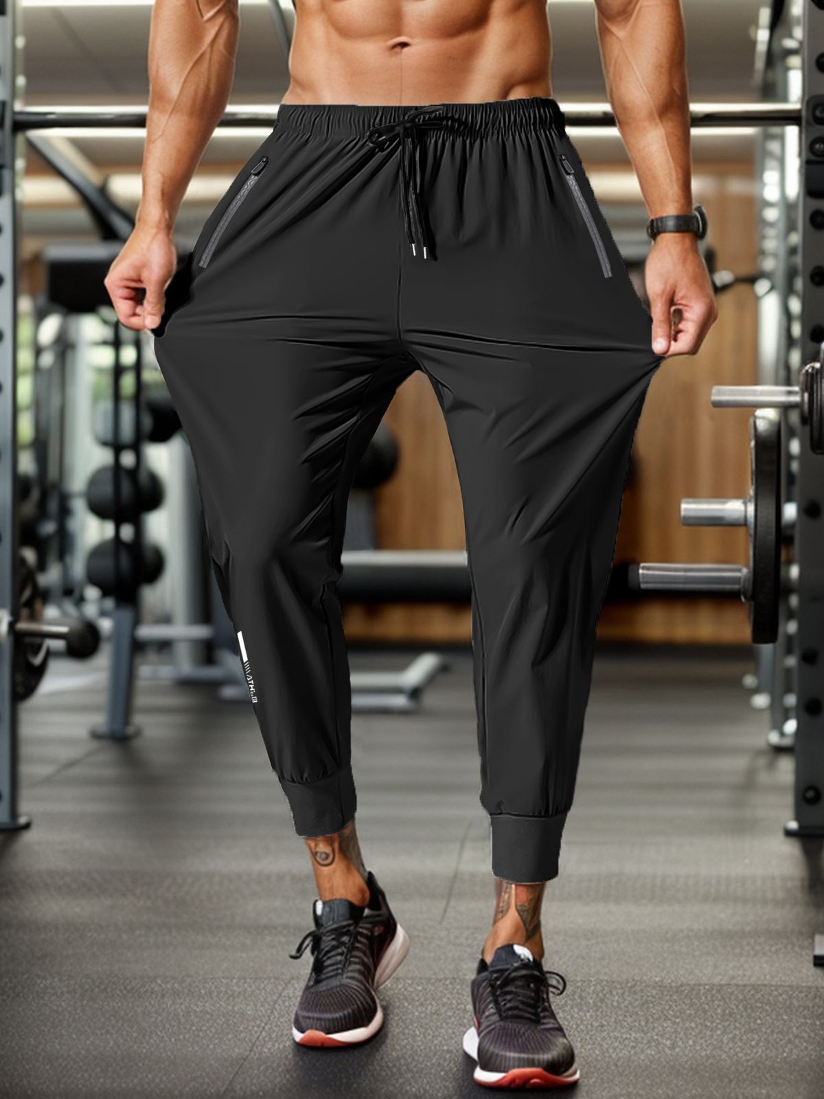 Men's Summer Jogger Pants - Quick-Dry, Breathable & Anti-Wrinkle With High Elasticity - Lightweight Sports Trousers For Running, Gym & Casual Wear_voghion.com